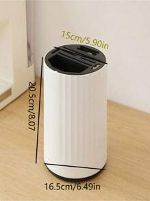 1pc Kitchen Rotate Knife Holder Rack, Multi-Functional Utensil Storage Organizer For Knives, Chopsticks, Cutlery - Multicolor - View 2