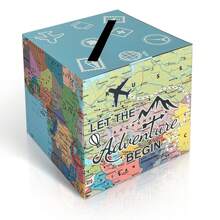 1 件带插槽的婚礼卡盒，用于婚宴的纸板礼品卡盒，绿色主题 DIY 婚礼信封钱卡盒，用于派对毕业婴儿洗礼生日装饰、婚礼装饰、家居装饰、房间装饰派对礼物新娘