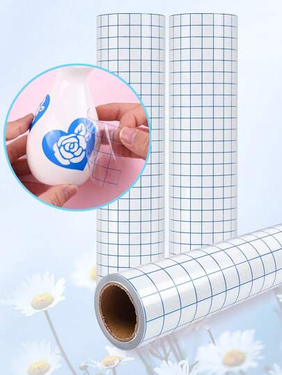 PET Mesh Sticker Transparent Transfer Paper Printing Adhesive Positioning Transfer Film Vinyl Transfer Sticker