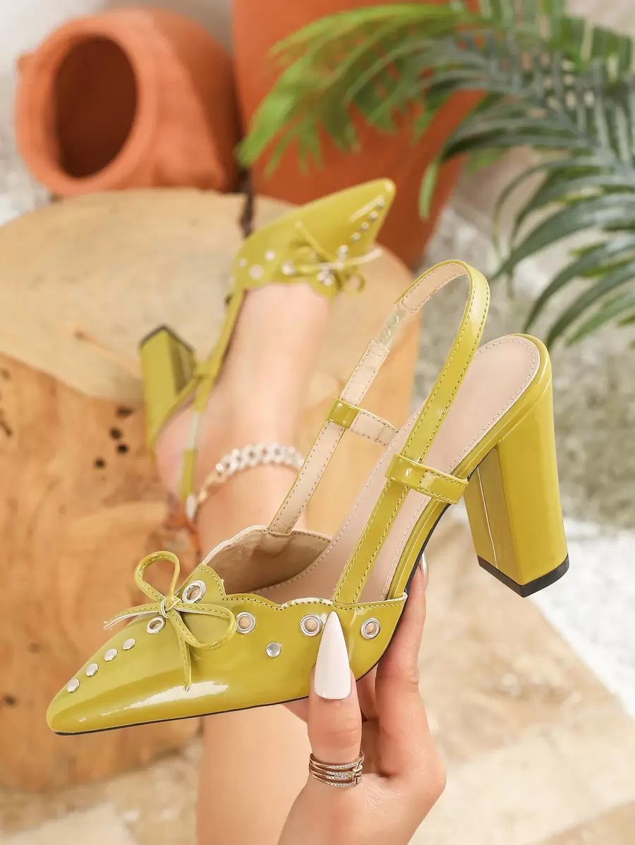 Plus Size Women Fashion Pointed Toe Thick Heel Dress Pumps, Burgundy Red High Heels, Suitable For Formal Occasions, Party, Work