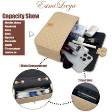 Fashionable And Lightweight Mini Golden Chain Shoulder Clutch Purses For Women Little Cell Phone Cross Body Bag For Women Dressy Square Mini Crossbody Bags For Women Black Purses Hand Bags For Women,Birthday,Valentine's Day,Mother's Day Gifts,Christmas Day,Halloween,Easter,Teacher's Day,Various Anniversaries For Shopping And Parties - 杏色 - 查看 4