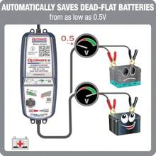 OptiMate 5 Select 6V 12V Motorcycle Car Smart Automatic Battery Charger Optimiser - Black1 - View 5