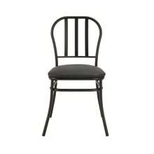 3-Piece Indoor Dining Bistro Set Wood Table Top Two Black Seat Chairs - Wood Table Top as pic - View 7