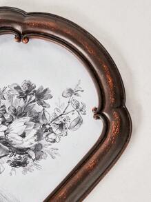 1pc Resin Material Gold, Silver, Brown Curved Frame Desktop Photo Frame Decor, Multi-Color Optional, Simple Home Bedroom Office Desktop Photo Display Gifts Birthday Graduation - Multicolor - View 9