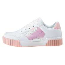 Bejo Girls Bates Trainers (White/Pink/Yellow)