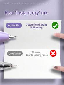 15支/5支 ST 速干黑色中性笔 0.5mm，高品质大容量按钮式考试书写笔，适用于办公室，墨水顺滑，适合返校