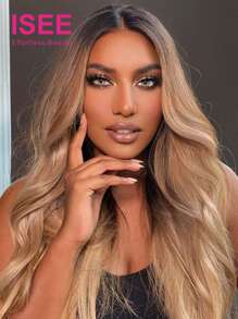 ISEE HAIR Wear Go 6X4 HD Glueless Body Wave Wig Highlight Ash Blonde Dark Roots Colored Lace Closure Human Hair 180 Density 22-28 Inch Pre Plucked & Pre Cut High Quality For Beginners - S3/14 - View 3
