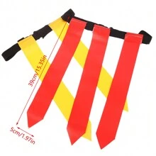 1pc Athletic Flag Football Elastic Waist Belt, Adjustable Bright Color Waist Band, Sports Training Equipment, American Football Flag Grommet