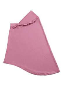 可定制 Hijab 斋月女士头巾，多色纯色边缘卷边女士头巾，帽子