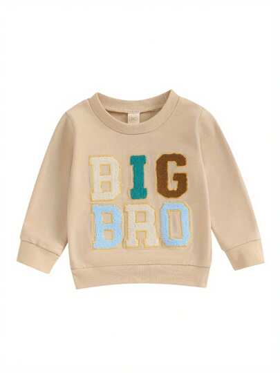 Toddler Baby Boy Matching Clothes Big Bro Crewneck Sweatshirt Oversized Sweater Little Brother Brother Matching Outfit Newborn Clothes Fall Outfits