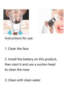 Limpiador facial eléctrico portátil 5 en 1 para aspirar los poros y eliminar los puntos negros