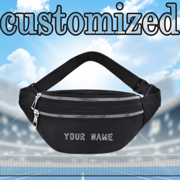 Waist Bag, Chest Bag, Ladies, Men And Women, Same Style, Solid Color Waist Bag, Contrasting Color Waist Bag, Customized Name, High-End, DIY, Birthday Gift, Valentine's Day Gift, Christmas, Travel Essentials, Large Capacity, Coin Wallet, Versatile, Fashion