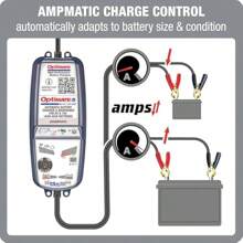 OptiMate 5 Select 6V 12V Motorcycle Car Smart Automatic Battery Charger Optimiser - Black1 - View 4