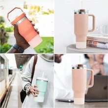 Silicone Cup Sleeve, Base, Non-Slip Mat And Coaster Set, Fits 32/40oz Stainless Steel Sport Water Bottles, Silicone Water Bottle Protective Cover, Outdoor Sport Water Cup Protective Case, Round Base Cup Sleeve, Anti-Drop Insulated Sleeve