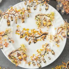 1PC, Romantisch licht boekhoudmateriaal Decoratieve stickers, Retro stijl, PET waterdicht materiaal, Met achterkant lijm, Scheur en plak, Schelp licht ambacht, Geschikt voor het decoreren van kalenders, plakboeken, plaquettes, enz., DIY collage beschikbaar, 6 patronen per stijl, 6 stijlen om uit te kiezen