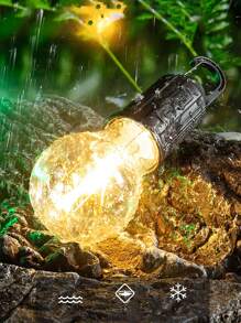LED Tungsten Filament Bulb, Retro Camping Lamp, USB Rechargeable Atmosphere Camping Tent Light, Outdoor Emergency Globe Bulb - Multicolor - View 3