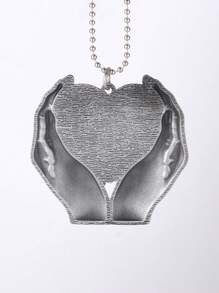 1 Piece 个性定制心形手拿照片项链，心形与手的结合简约大气，适合日常生活和家庭纪念，可作为生日礼物，情人节礼物，或作为朋友的礼物，可送给自己的家人和爱人，无论是自用还是作为纪念礼物，都承载着满满的心意。