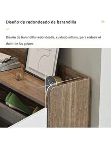 Minimalista Organizador Zapatera Para De Madera Con Puertas - Blanco - Ver 8