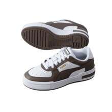 Puma CA Pro Classic情侶鞋男鞋休閒鞋緩震輕便運動鞋戶外女鞋低筒板鞋380190-63 - 彪馬白-咖啡棕-金色 - 查看 6