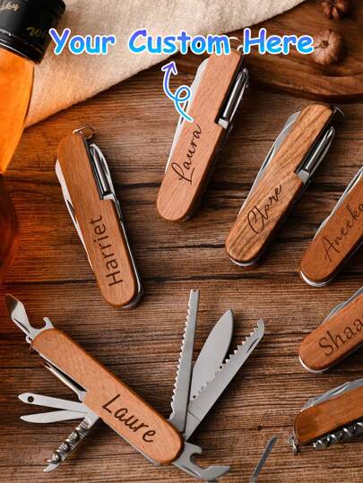 Personalized Carved Wooden Tools Customized Multi-Tool Pliers Set Wedding Groomsmen Gift Valentine's Day Gifts Father's Day Gift Christmas Gift Best Man Gift Birthday Gift