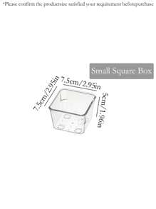 1pc Large Capacity Storage Box, Makeup And Tool Organizer Basket For Nail Polish, Perfume, Lipstick, Makeup Brushes, Eyebrow Pencils, Face Masks Etc. Simplistic Transparent PET Material, Stackable, Portable For Bathroom, Bedroom, Living Room, Dorm