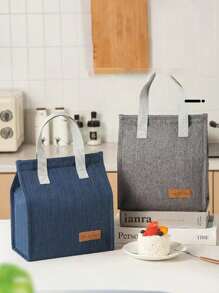 1 件可重复使用的保温午餐袋，厚铝箔午餐盒袋，适用于教室、大学、厨房储存和整理、厨房配件、办公室、学校、圣诞礼物