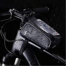 Bolsa para teléfono de bicicleta Bolsa para teléfono de bicicleta con pantalla táctil impermeable de gran capacidad Bolsa para teléfono para bicicleta Bolsa para bicicleta para iPhone 12/12 Pro/11/11 Pro/11 Pro Max/XS MAX/XS/XR/X/8/8 Plus, etc.