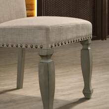 Set Of 2 Upholstered Nailhead Dining Chair