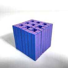 1 pieza Cubo mágico multifuncional impreso en 3D, adecuado para exhibición de escritorio, hermosa decoración de arte del hogar, cubo de alivio del estrés impreso en 3D, figura coleccionable, ornamento de escritorio de oficina, decoración de sala de estar, regalo del Día de San Valentín - Multicolor - Ver 14