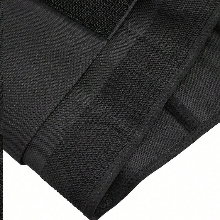 CZXMY Cinta Modeladora Esportiva Respirável Feminina com Fecho de Gancho e Argola, Cinturão Modelador - Preto - Visão 7