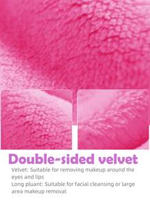 4pcs Make-Up Remover Cloth Set Reusable, Ultra-Soft Washable Cloth Suitable For All Skin Types, Washable Makeup Remover Cloth Puff/Towel, Pink/Grey - Multicolor - View 5