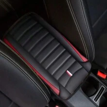 1pc Universal Polyester Y-Shaped Rubber Printed Car Interior Armrest Cover - Comfortable, , Anti-Slip, Easy To Clean And Install Vehicle Accessory