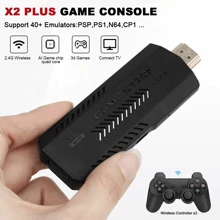X2 PLUS Home Video Game Console Portable Retro 3D Games Stick Box GD10 TV 4K Lite USB Games - Negro - Ver 4