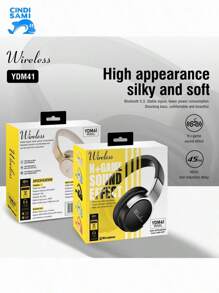 Wireless Headband Headphones Head-Mounted Wireless Bluetooth Headphones, Computer Gaming Competition True Noise Cancelling, Super Sound Isolation Anti-Noise In-Ear Headphones - 新黑色 - 查看 3