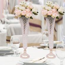 2/4Pcs Crystal Wedding Flower Vase Table Decorative Centerpiece For Wedding, Crystal Flower Stand Home Decoration