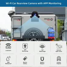 Uzone Wireless Reversing CameraIP68 Waterproof Night Vision Rechargeable Battery Magnetic Reverse Camera With Android And IOS Smartphone APP Reversing Camera For Car Truck Caravan Van Trailer Camper - WIFICamera305WF1 - View 2