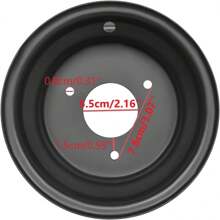 HOHOBLA 7" ATV Wheel Rim 3 Lugs 16x8-7 Tire Rim Parts For 125cc ATV Black Wheel Rim Tire 3 Holes 78mm Hole Distance, Black - 7 Inches - View 4