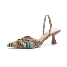 Moda simplă damă ocazional tocuri înalte pentru uzură zilnică sandale elegante sandale de vară pentru femei - Cămilă - Vizualizare 2