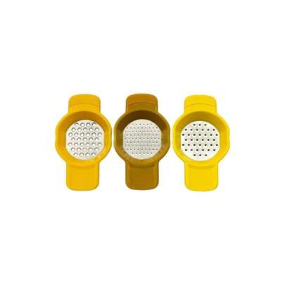 Calitek Stacking Grater And Zester Set Stainless Steel Blades-Multicoloured