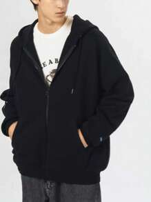 Plus Size Zippered Sweatshirt G1,G2.G3 - Negro - Ver 2