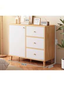 Aparador Cocina Organizadores Bufetera Mueble Multiusos 80cm - Blanco - Ver 2