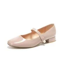 女士纯色珍珠装饰休闲鞋，简约设计，适合日常穿着