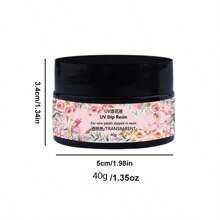 Resina UV rinforzata da 40g/1,35oz, 100g/3,38oz per forme a filo, resina anti-ingiallimento trasparente dopo la polimerizzazione, senza appiccicosità, adatta per realizzare ciondoli con fiori in resina