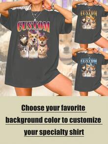 Y2K Personalized Bootleg Rap T-Shirt, Vintage Custom Photo 90s T-Shirt, Fun Gift Tee, Gift For My Couples, Vintage Top With Couples Photo, Customized Girlfriend/Boyfriend Shirt,Ornamental,Dawg,Unique,Custom,Belle Costume,Ideal Gifts For Her,Family,Friends,Pink Girls,For Holiday,For Vacation,For Anniversaries