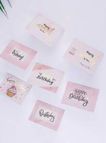 10 PCS Foil Greeting Cards, Personalized Birthday Gift Cards, Birthday Cake Wishes Cards, Birthday Folded Greeting Cards Pieces, Simple Little Fresh Cards, Gifts Flower Shop, Wishes Birthday Cards For Friends And Family., Back To School Valentine Day