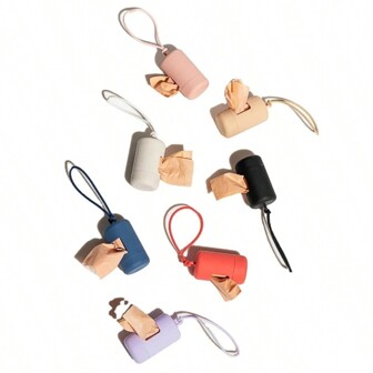 1 חתיכה לשקית קקי לכלבים מתקן נייד לשקית פסולת חיות מחמד חומרי ניקוי לכלבים ציוד לחיות מחמד קוטף קקי שקית קקי מתקן שקית אשפה