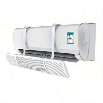 1 stuks Airconditioning-deflector Houd uw huis koel en comfortabel met deze eenvoudig verstelbare, draagbare airconditioning-deflector voor wandmontage, universele windschermhoes!