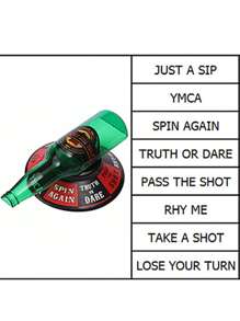 1pc Beer Bottle Drinking Game, Spin The Bottle Arrow Bottle Rotation Alcohol Party Game