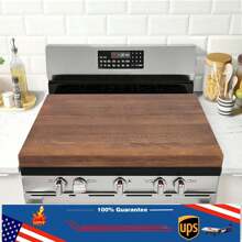 ZhdnBhnos Wooden Stove Top Covers, Noodle Board Stove Cover For Glasstop Stove And Electric Stove, Gas Stove Burner 30 X 22 Inch - màu nâu - Xem 1