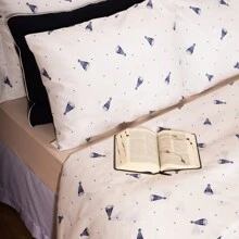 Essencialle 2-Piece Single Sheet Set Cotton 160 Thread Count With Elastic - Our Lady - View 4